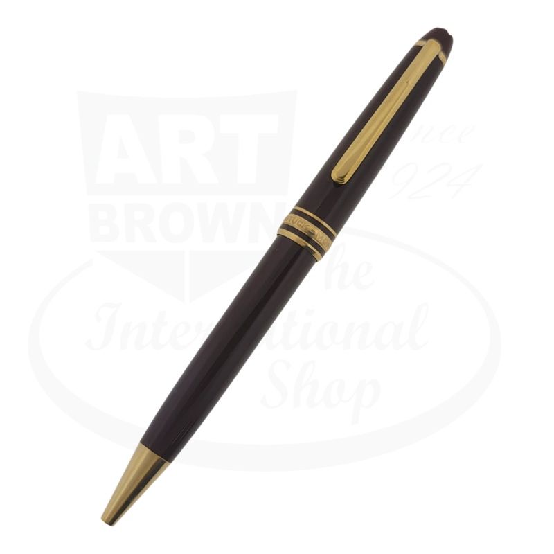 Preowned Montblanc Meisterstck Classique 164 Burgundy with Gold Trim Ballpoint Pen, Montblanc-30