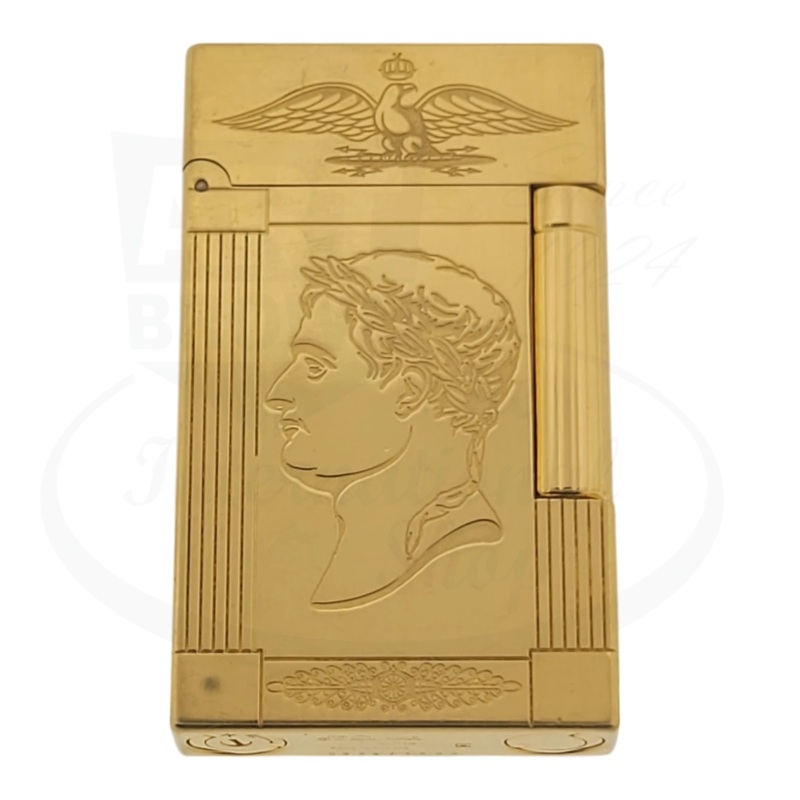 Preowned Vintage S.T. Dupont Limited Edition Gold Napoleon Bonaparte Lighter, Dupont-20