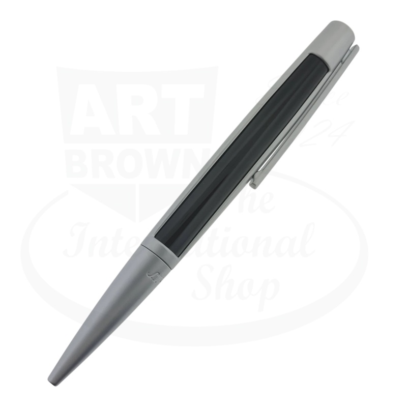S.T. Dupont Defi Black & Chrome Ballpoint Pen, 405674-3