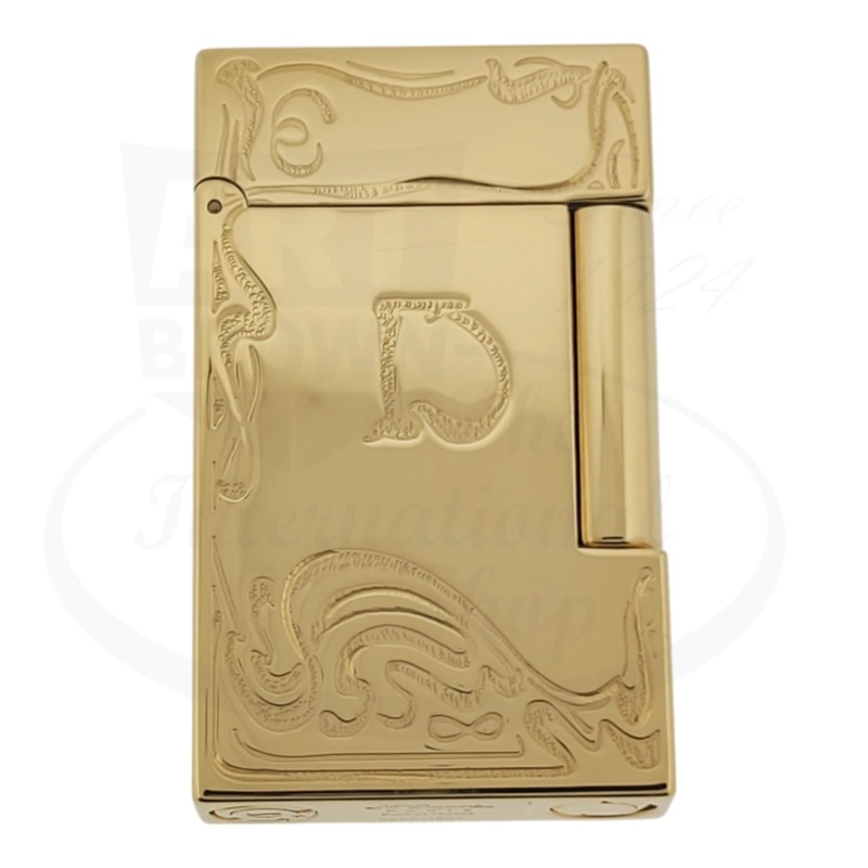 S.T. Dupont Ligne 2 Art Nouveau Gold Lighter, 016060DC