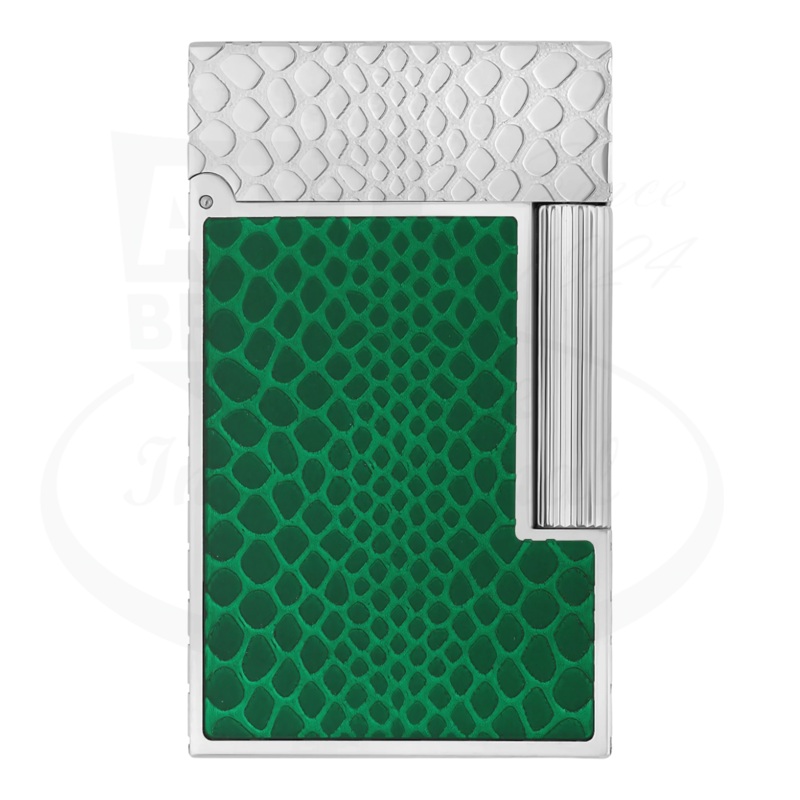 S.T. Dupont Limited Edition Year of the Snake Ligne 2 Green Snake Scale Lighter, C16078
