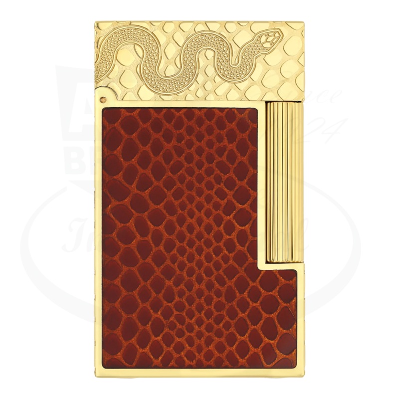 S.T. Dupont Limited Edition Year of the Snake Ligne 2 Red Snake Scale Lighter, C16075