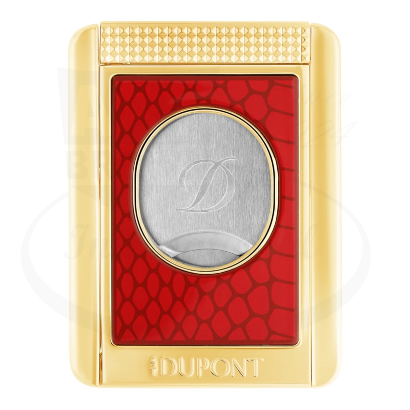 S.T. Dupont Limited Edition Year of the Snake Red Cigar Cutter w/ Stand, 003475