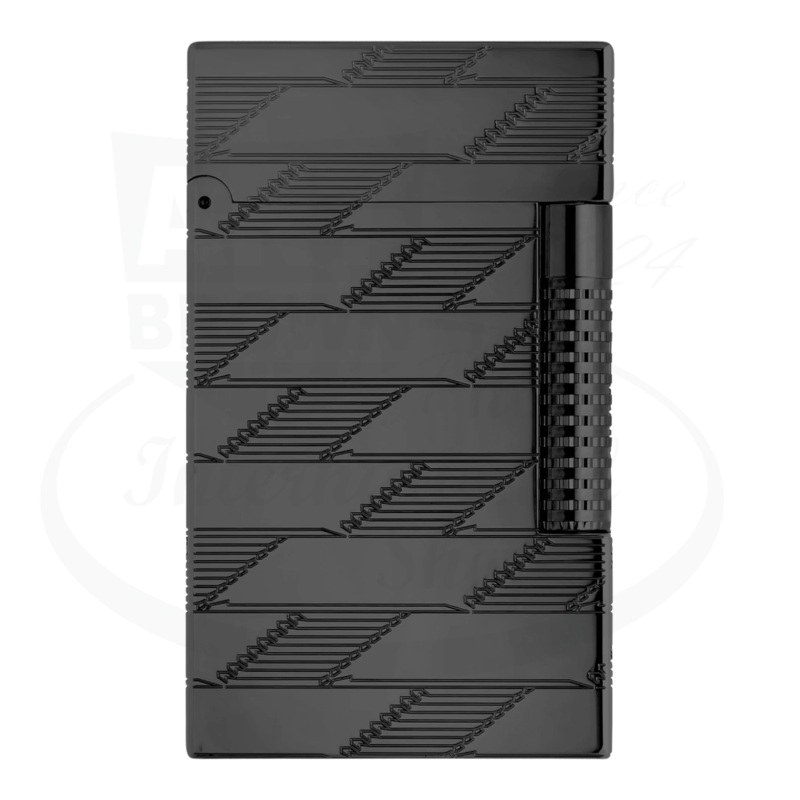 S.T. Dupont New Le Grand Monogram 1872 Black PVD Lighter, C23179