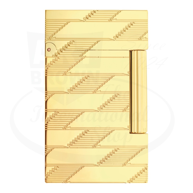 S.T. Dupont New Le Grand Monogram 1872 Gold Lighter, C23178
