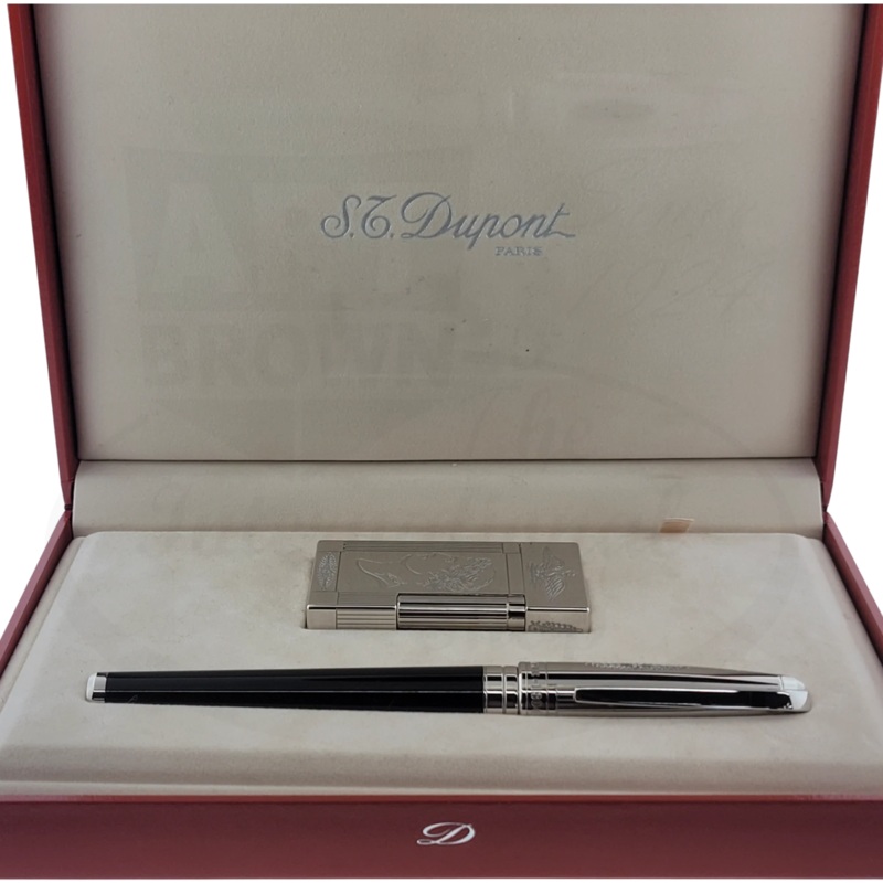 Vintage S.T. Dupont Limited Edition Palladium Napoleon Bonaparte Collectors Set, Dupont-28