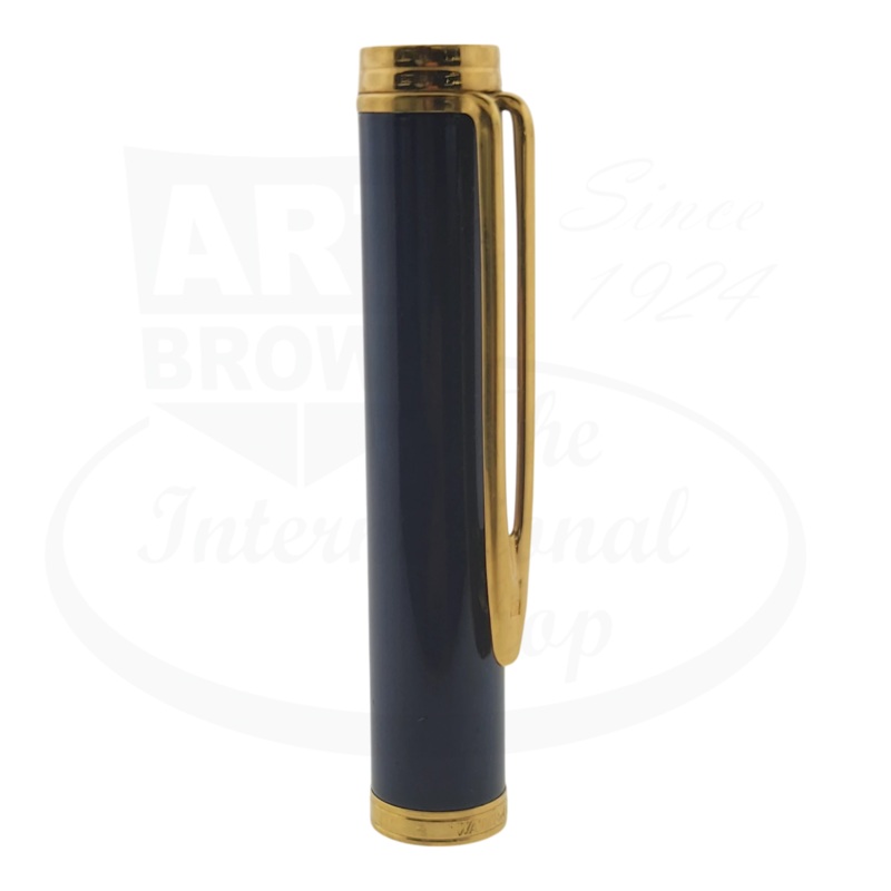Waterman Blue Lacquer Pen Cap with Gold Clip