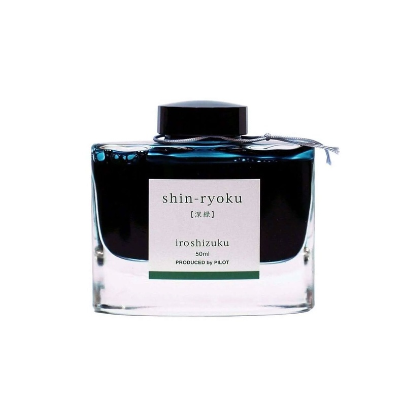 Pilot Iroshizuku Ink Bottle, Shin Ryoku (Forest Green) - 50ml