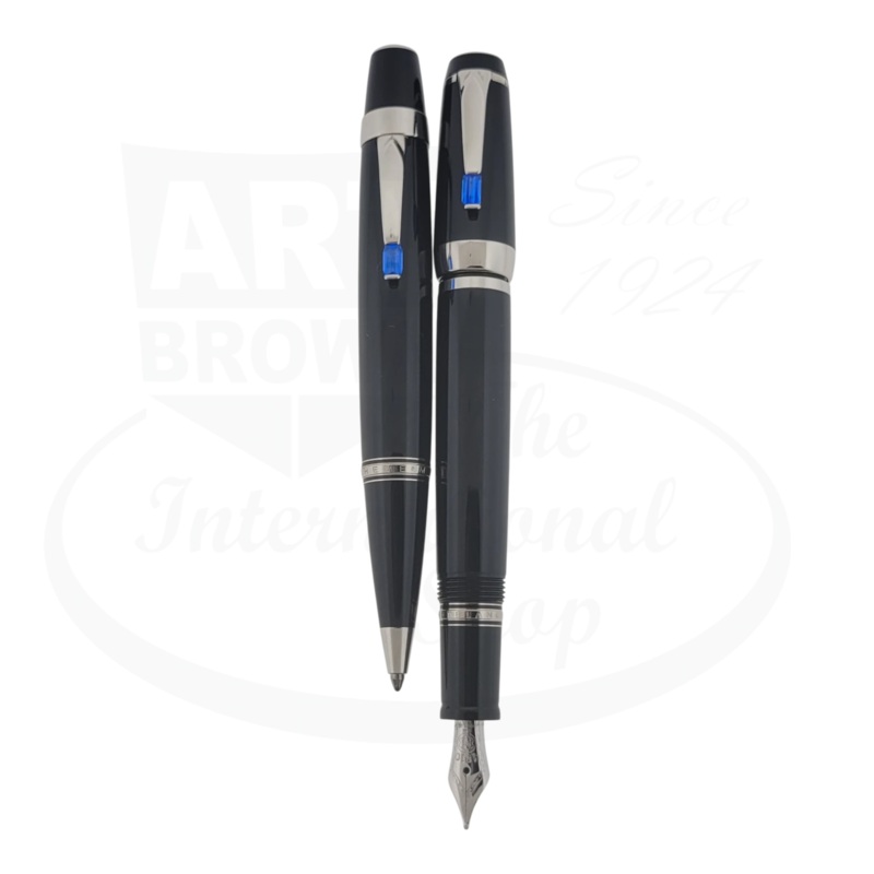 Preowned Montblanc Boheme Sapphire Fountain Pen & Ballpoint Pen Set