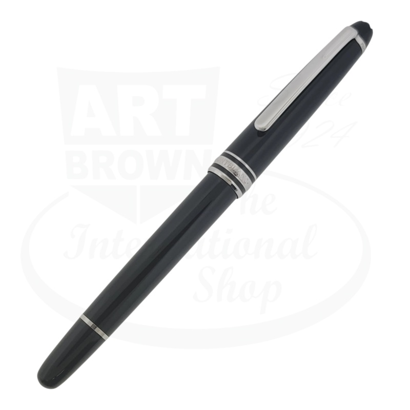 Preowned Montblanc Meisterstuck Pix Black & Platinum Rollerball Pen