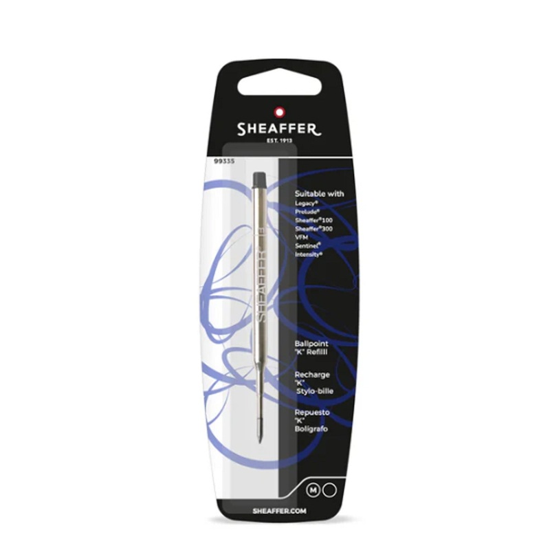 Sheaffer Ball Pen Refill K Style - Black - Medium