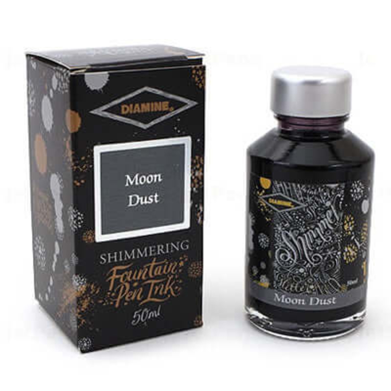 Diamine Shimmer Ink Bottle, Moon Dust - 50ml