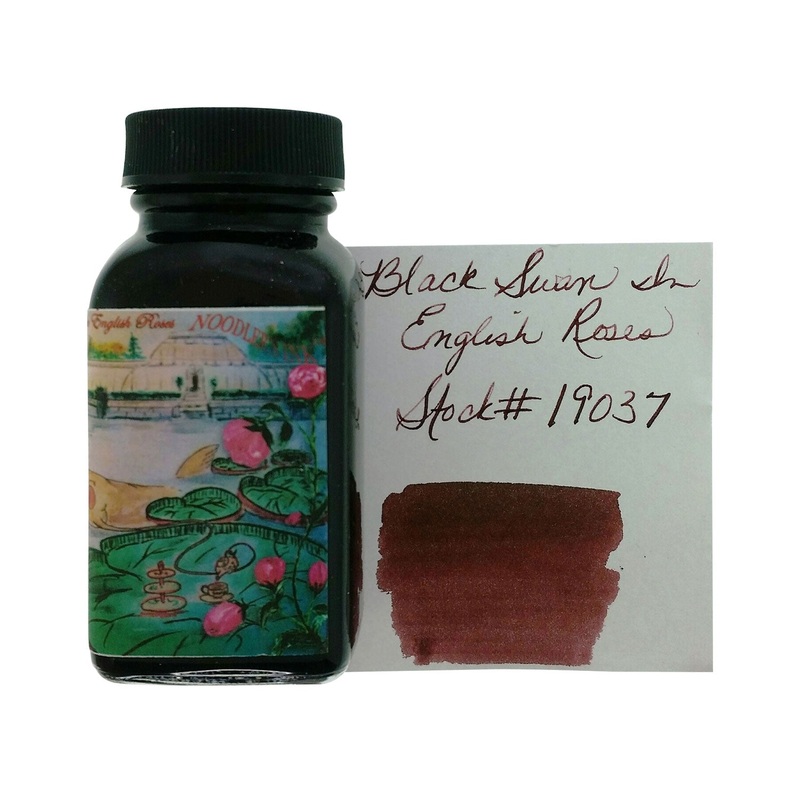 Noodler's 19037 Black Swan in English Roses Ink Bottle, Brown - 88ml