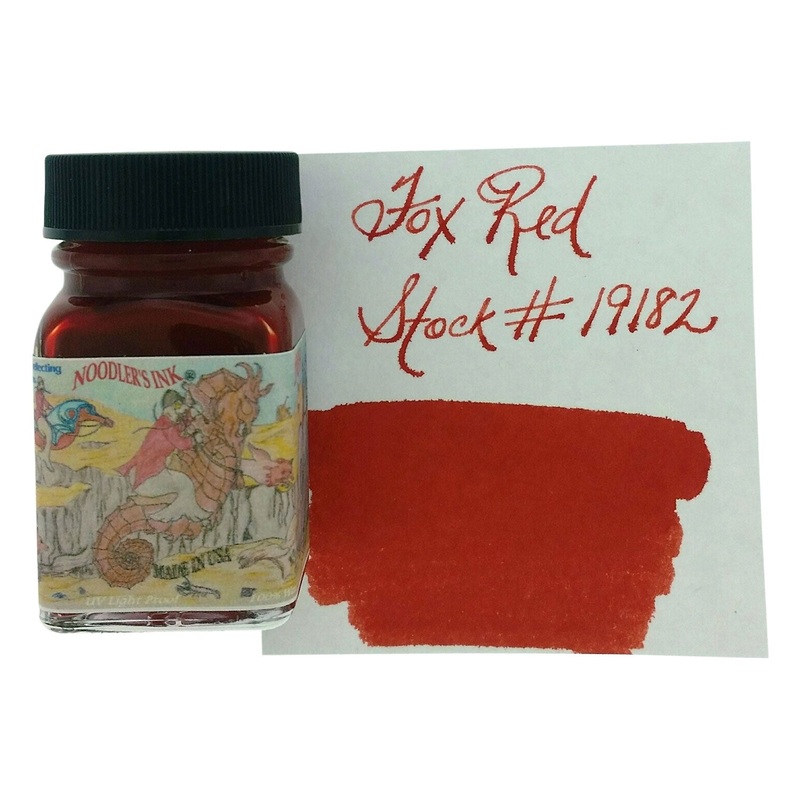 Noodler's 19182 Fox Red Ink Bottle, Red - 29ml