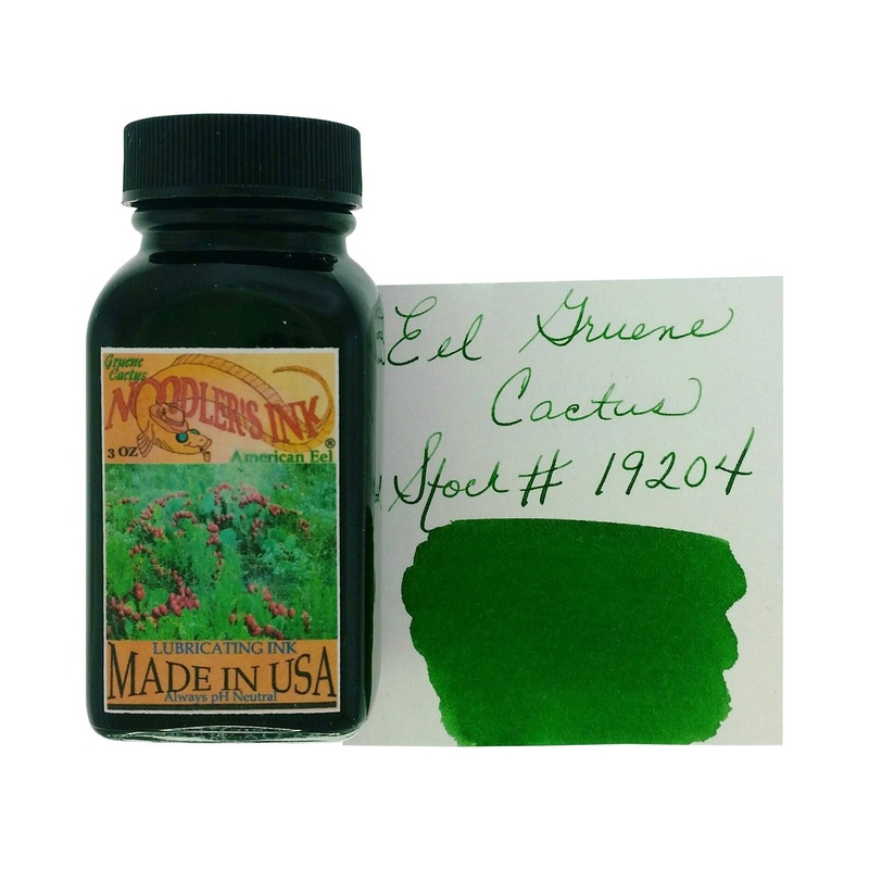 Noodler's 19204 Eel Gruene Cactus Ink Bottle, Green - 88ml