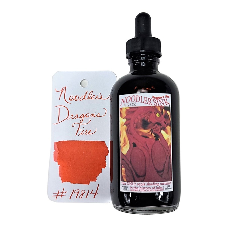 Noodler's 19814 Dragon's Napalm Ink Bottle, Orange- 133ml