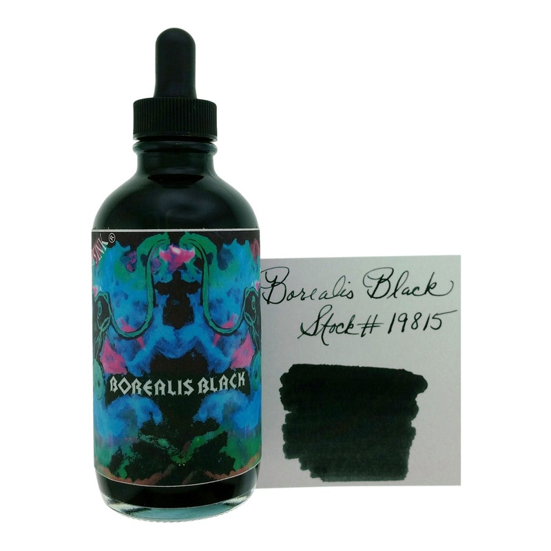 Noodler's 19815 Borealis Black Ink Bottle with Free Fountain Pen, Black  - 133ml