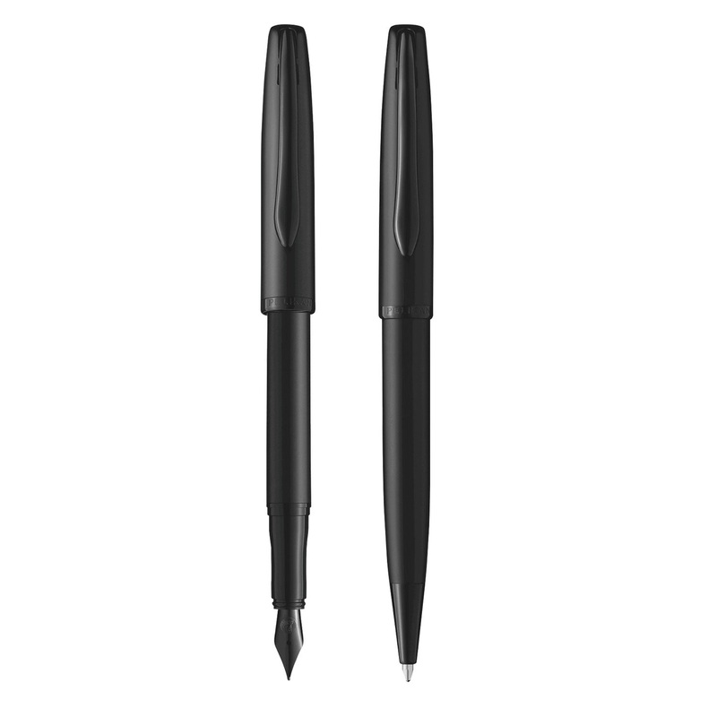 Pelikan Jazz Noble Elegance Fountain & Ball Pen Gift Set - Carbon PVD