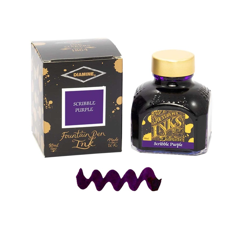 Diamine Scribble Purple Ink Bottle - 80ml
