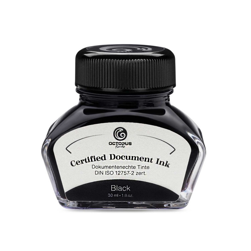 Octopus Certified Document Ink Bottle, Black - 30ml
