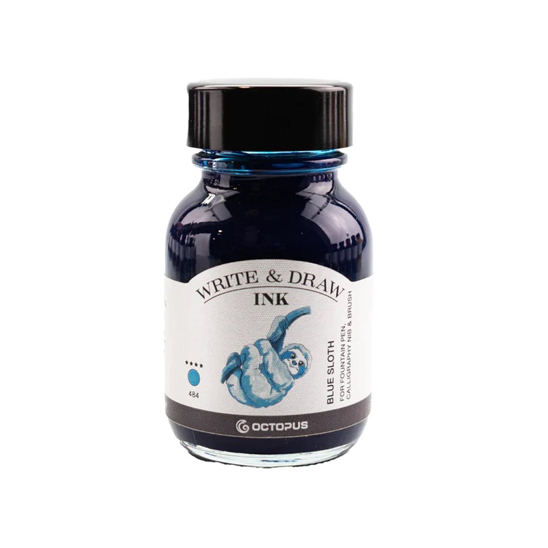 Octopus Write & Draw Ink Bottle, Blue Sloth - 50ml