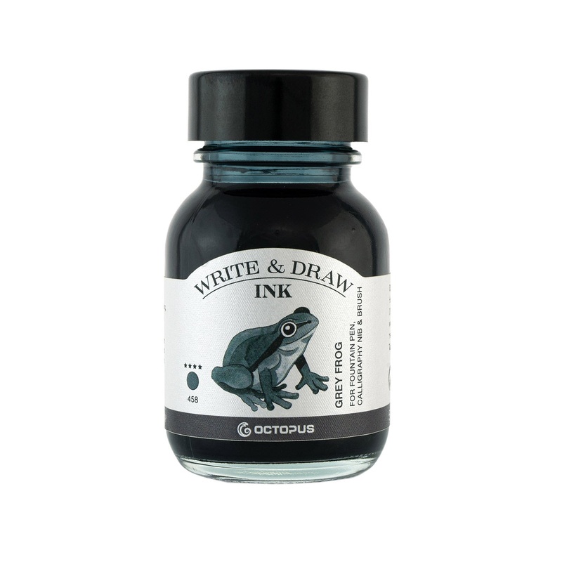 Octopus Write & Draw Ink Bottle, Grey Frog - 50ml