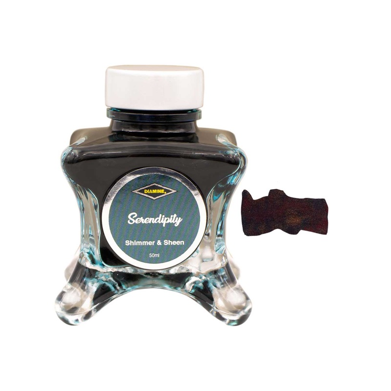 Diamine Inkvent Shimmer & Sheen Ink Bottle, Serendipity - 50ml