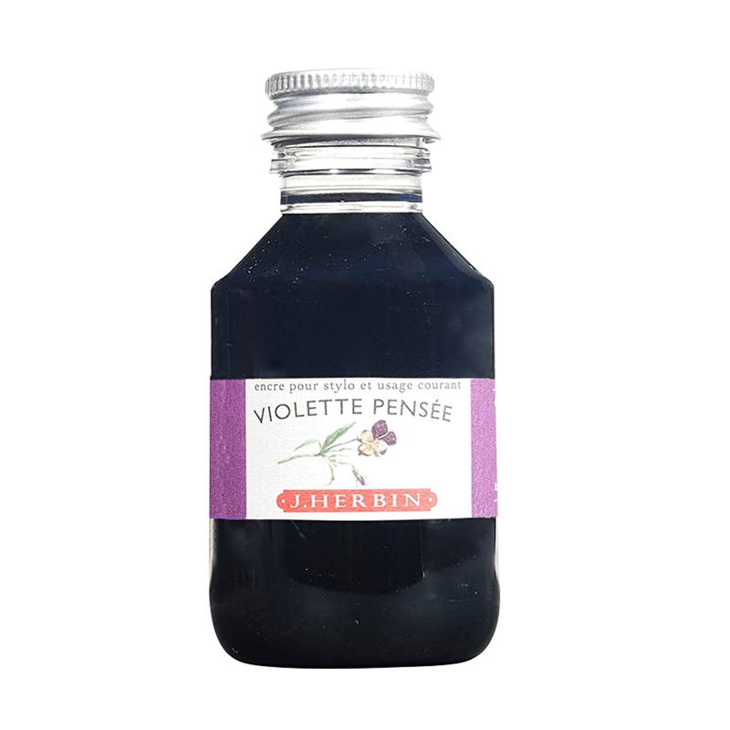 J. Herbin Violette Pensee Ink Bottle - 100ml