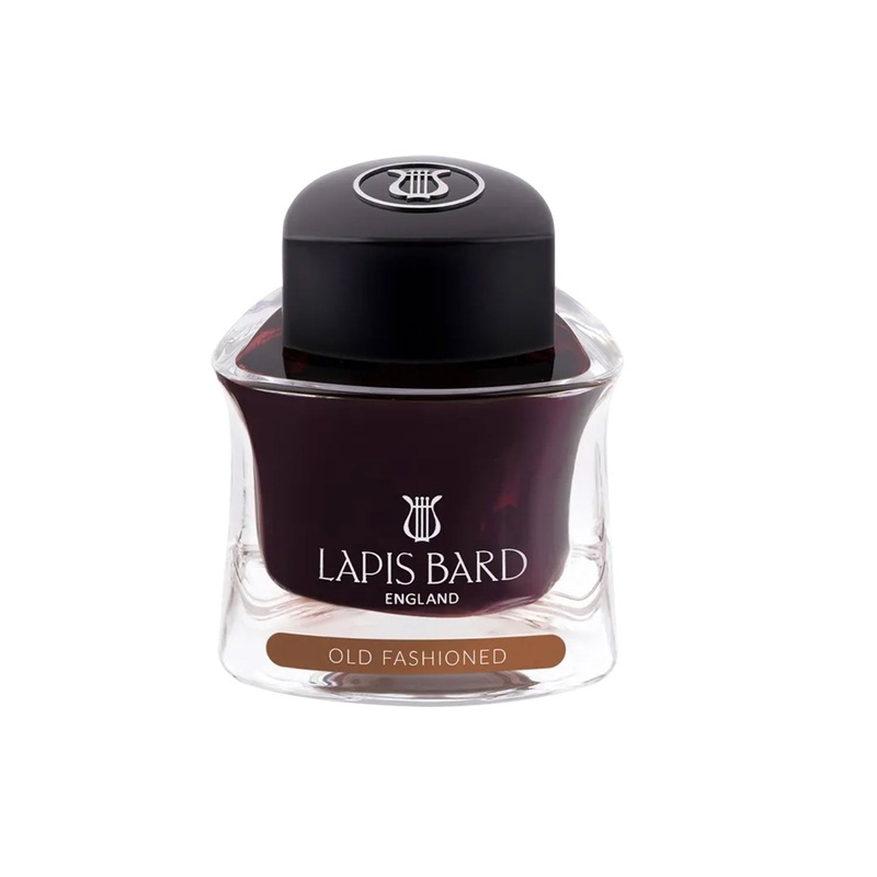 Lapis Bard Old Fashioned Ink Bottle, Brown - 50ml