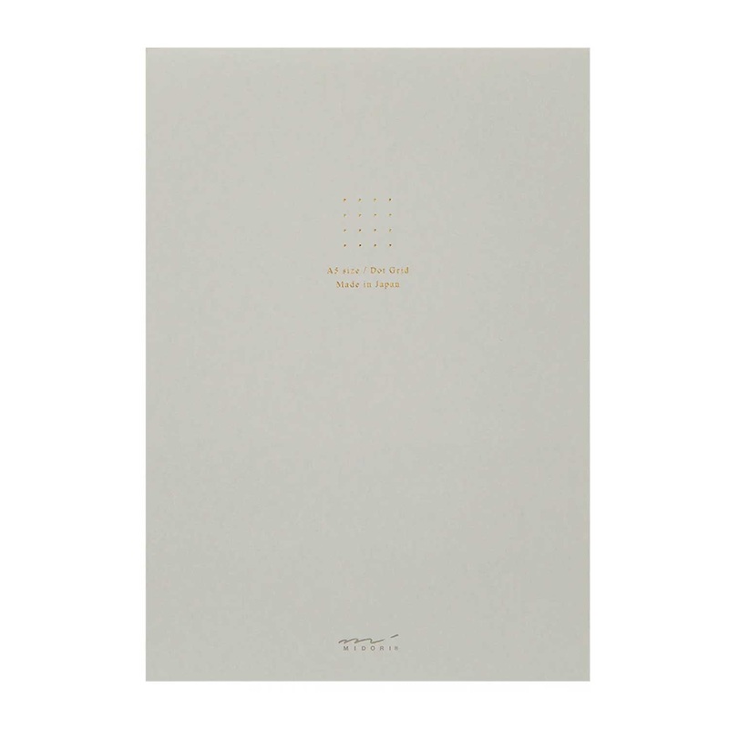 Midori Soft Colour Grey Notepad - A5, Dotted