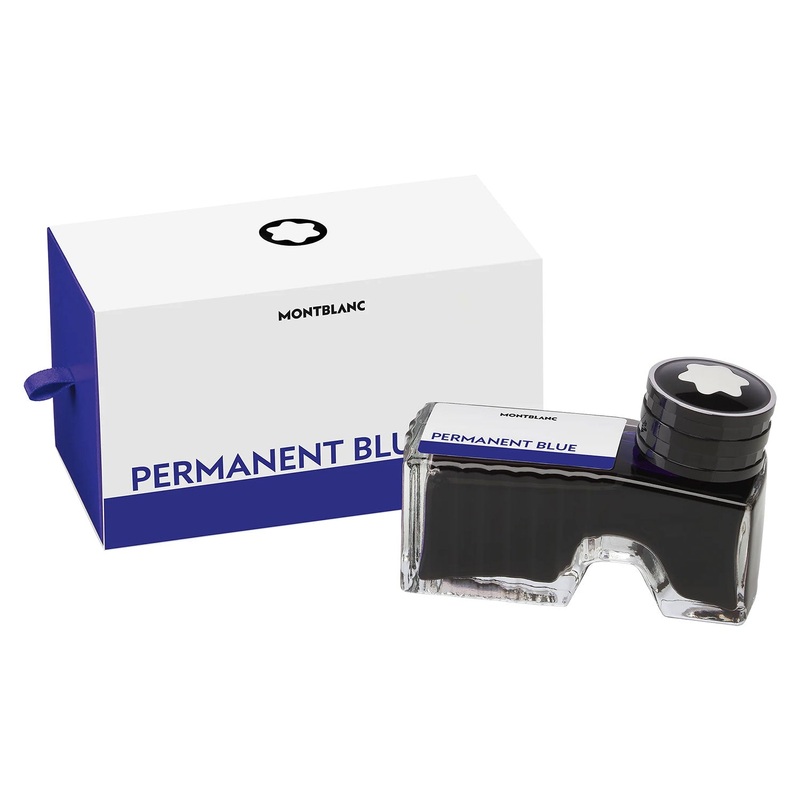 Montblanc Ink Bottle, Permanent Blue - 60ml