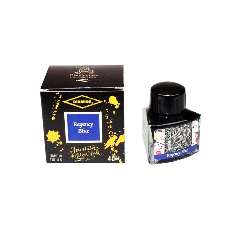 Diamine 150th Anniversary Ink Bottle, Regency Blue - 40ml