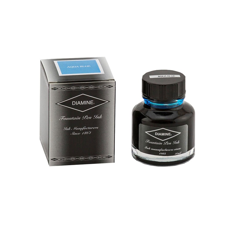 Diamine Aqua Blue Ink Bottle - 30ml
