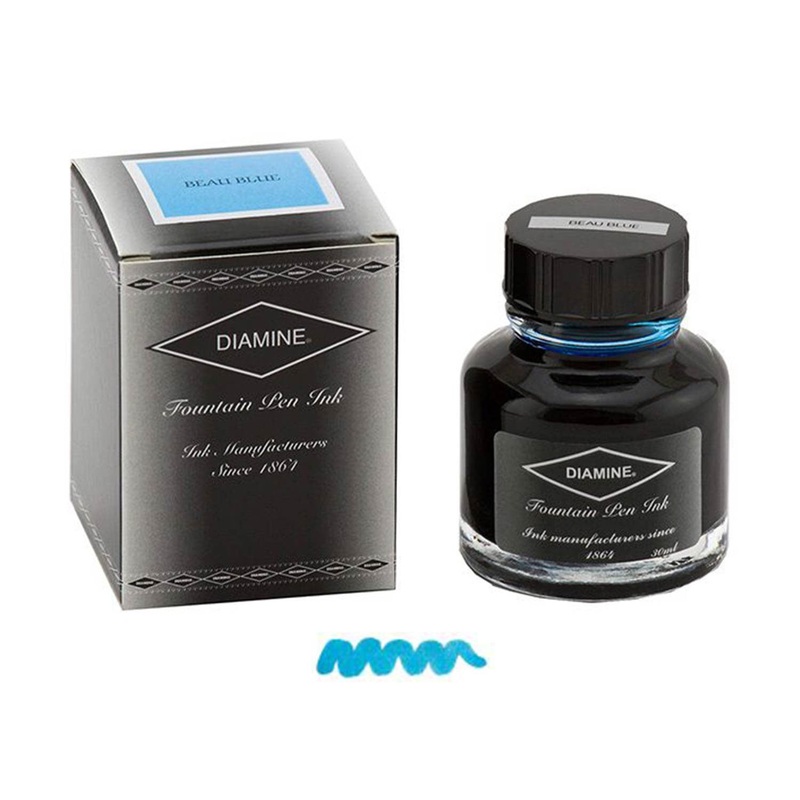 Diamine Beau Blue Ink Bottle - 30ml