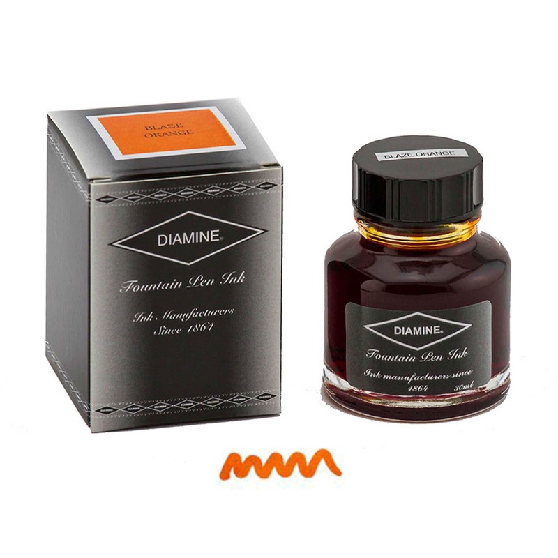 Diamine Blaze Orange Ink Bottle - 30ml
