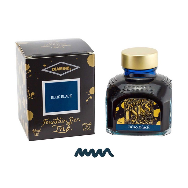 Diamine Blue/Black Ink Bottle - 80ml