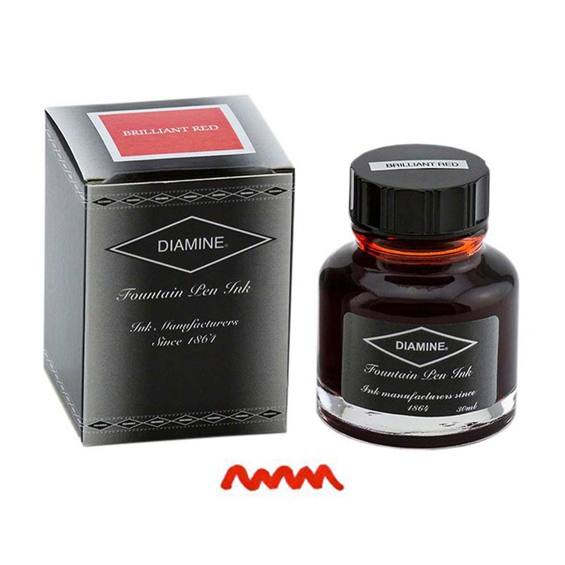 Diamine Brilliant Red Ink Bottle - 30ml