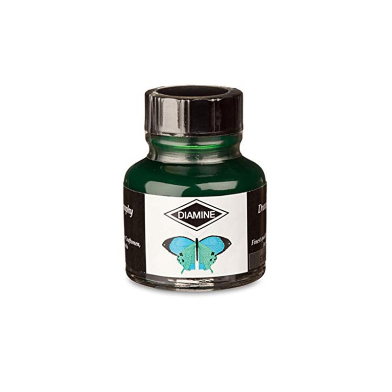 Diamine Calligraphy & Drawing Acrylic Ink Bottle, Emerald - 30ml