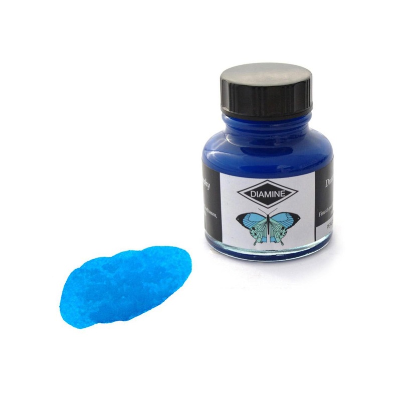 Diamine Calligraphy & Drawing Acrylic Ink Bottle, Peacock - 30ml