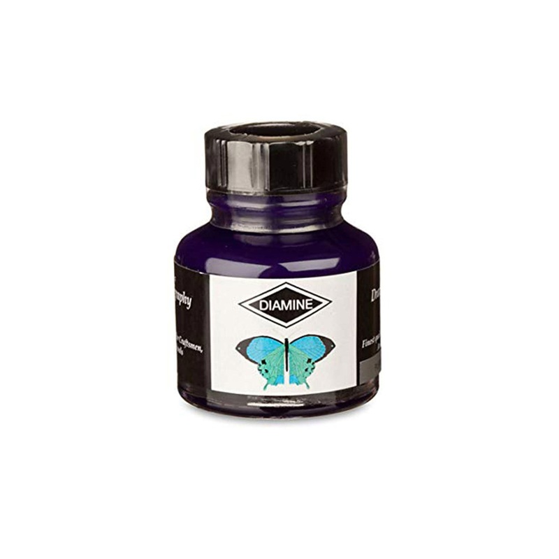 Diamine Calligraphy & Drawing Acrylic Ink Bottle, Purple - 30ml