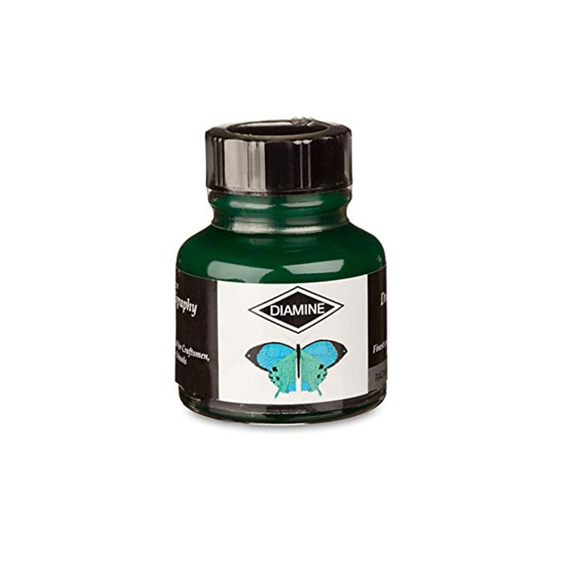 Diamine Calligraphy & Drawing Acrylic Ink Bottle, Racing Green - 30ml