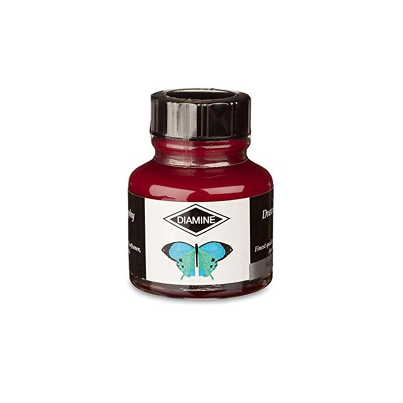 Diamine Calligraphy & Drawing Acrylic Ink Bottle, Ruby - 30ml
