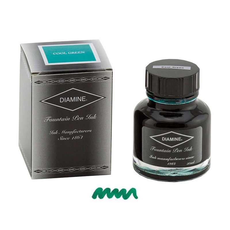 Diamine Cool Green Ink Bottle - 30ml