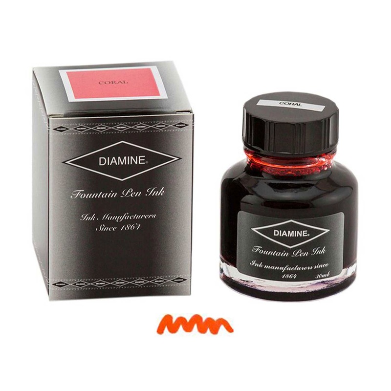 Diamine Coral Ink Bottle - 30ml