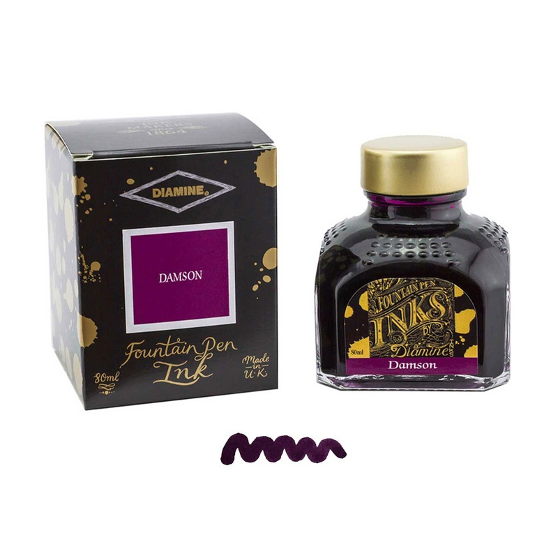 Diamine Damson Ink Bottle - 80ml