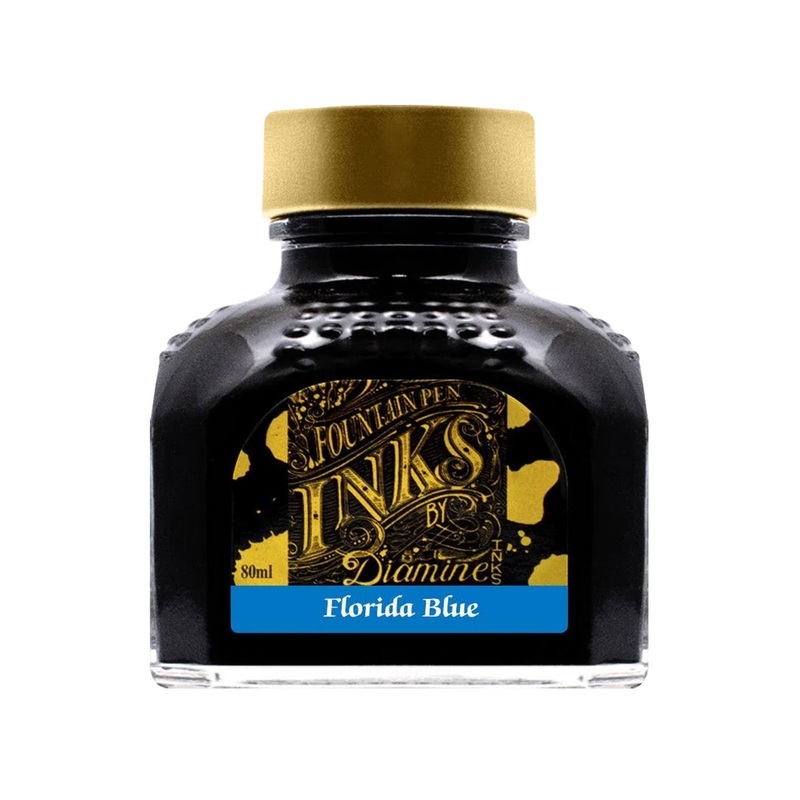 Diamine Florida Blue Ink Bottle - 80ml