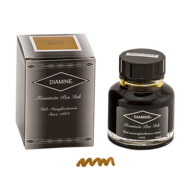 Diamine Golden Brown Ink Bottle - 30ml