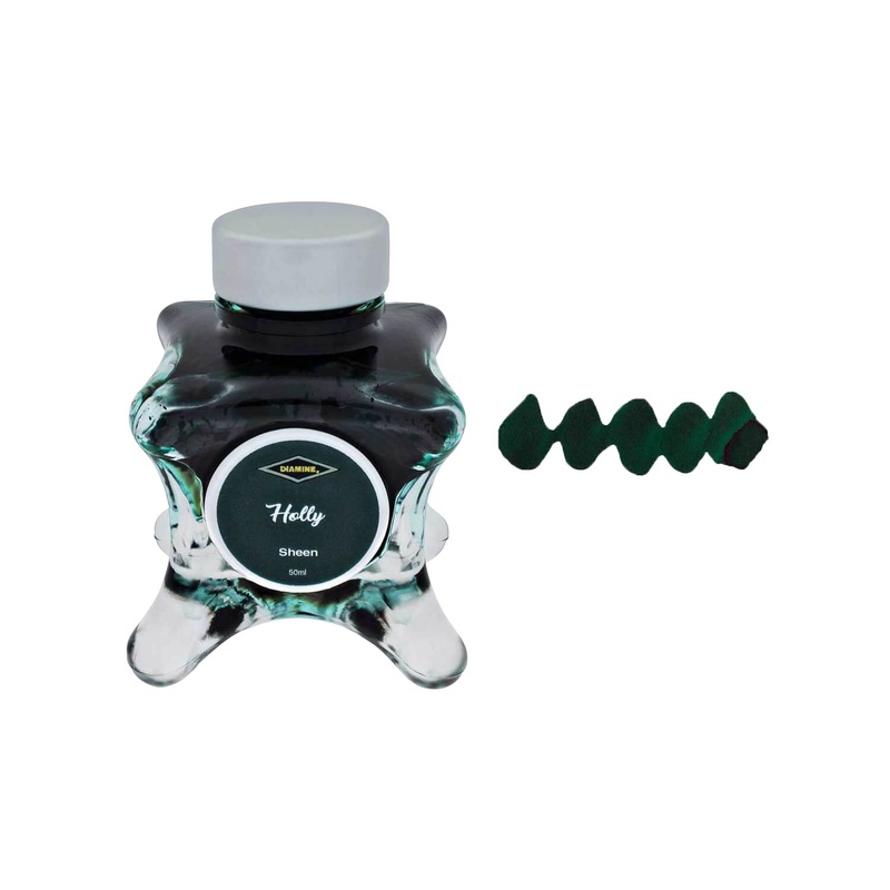 Diamine Inkvent Sheen Ink Bottle, Holly - 50ml