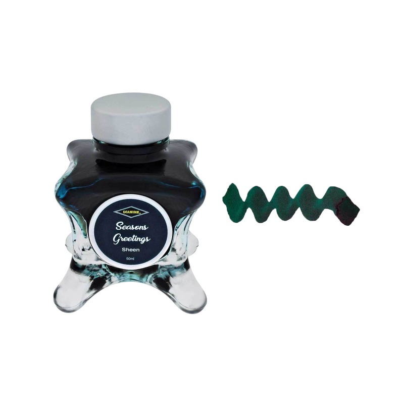 Diamine Inkvent Sheen Ink Bottle, Seasons Greetings - 50ml