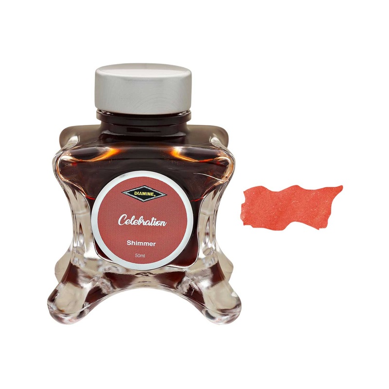 Diamine Inkvent Shimmer Ink Bottle, Celebration - 50ml
